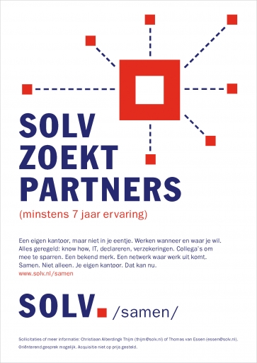 Solv/samen, huisstijl, advertentie