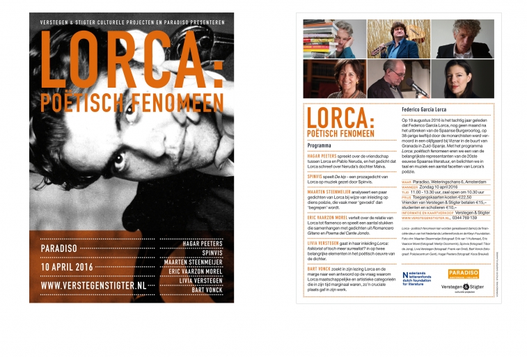 Lorca: poëtisch fenomeen, flyer