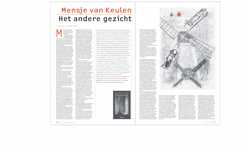 Shortlistkrant, 2003, illustratie Majel van der Meulen