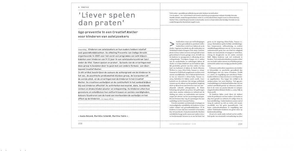 Begin artikel