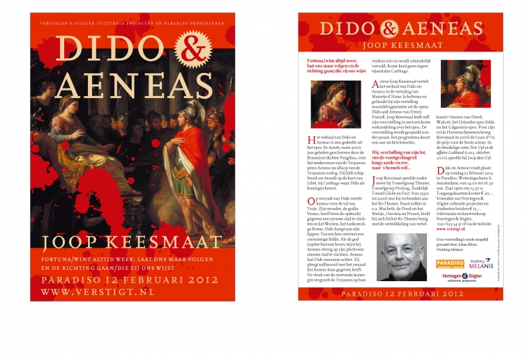 Dido & Aeneas, voor- en achterzijde