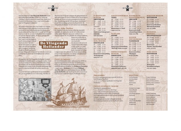 De Vliegende Hollander, programma