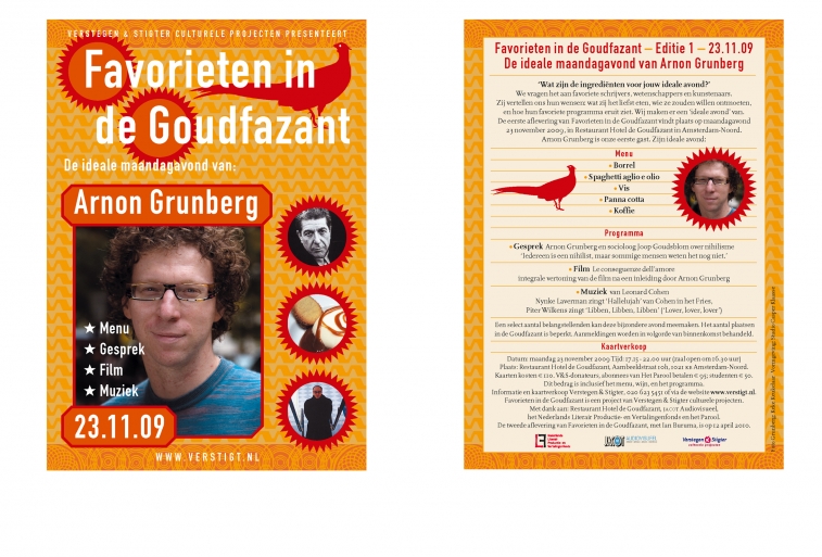 Favorieten in de Goudfazant, editie Arnon Grunberg