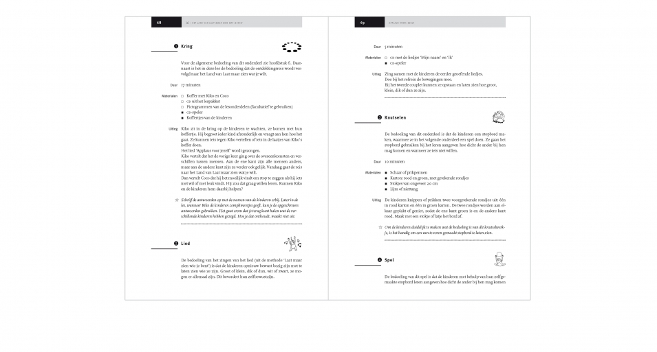 Lesmethode ter bevordering van de emotionele competentie van kinderen tussen 4 en 7 jaar, binnenwerk